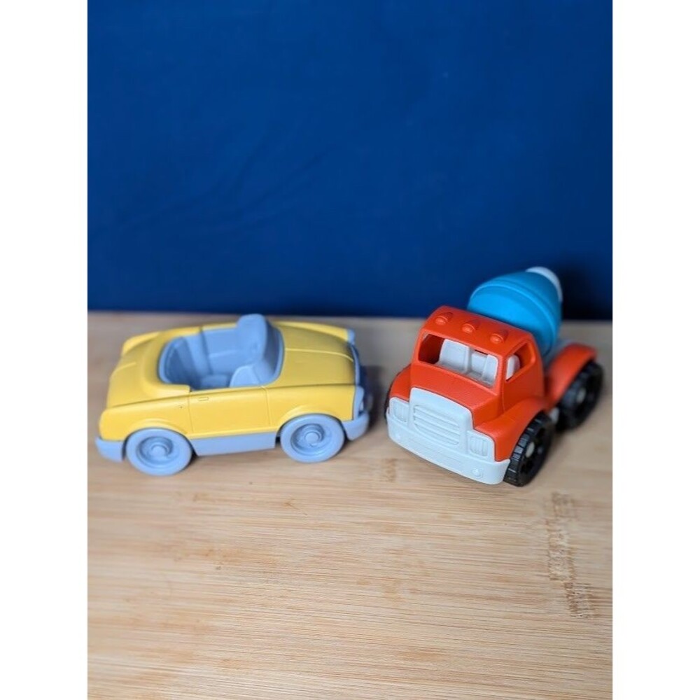 Green Toys Gigglescape Target Toy Car Lot Yellow Convertible Cement Mixer Truck